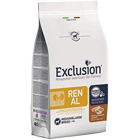 Exclusion Diet Renal Maiale Sorgo e Riso 2kg Exclusion Diet Renal Maiale Sorgo e Riso 2kg